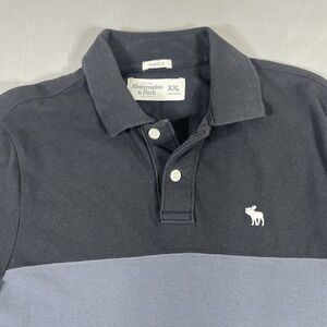 Abercrombie & Fitch Moose Logo Pique Polo Mens Shirt XXL Tall
